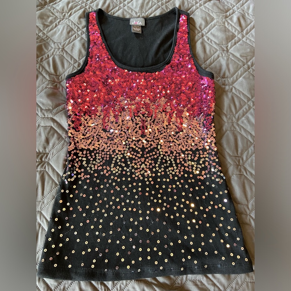 Sequin tank top